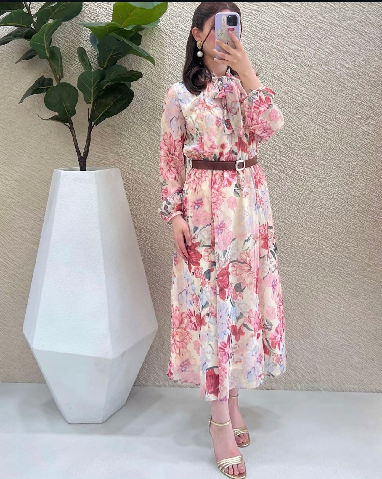 ZARA CREAM FLORAL GOWN Rahath ZARA CREAM FLORAL GOWN Rahath
