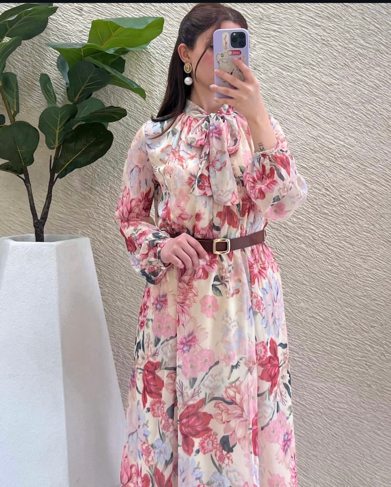ZARA CREAM FLORAL GOWN