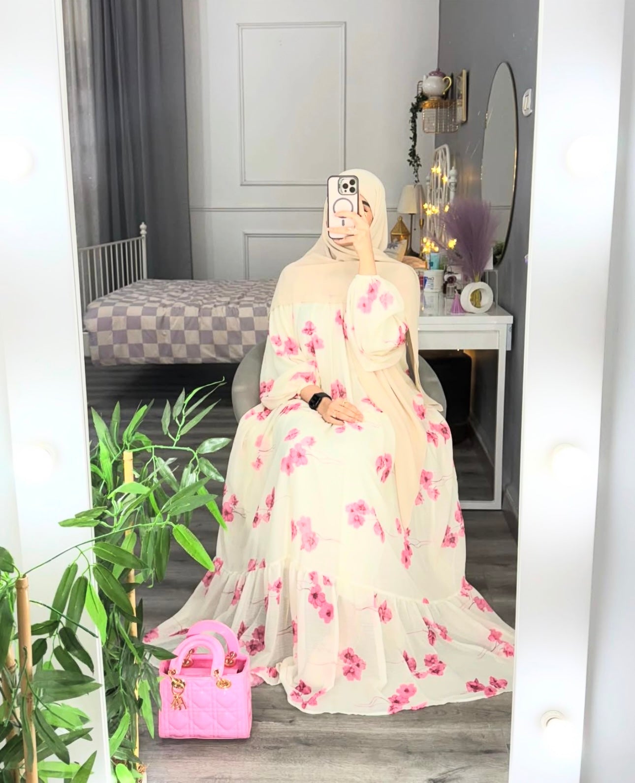 BLUSH BLOOM MODEST GOWN