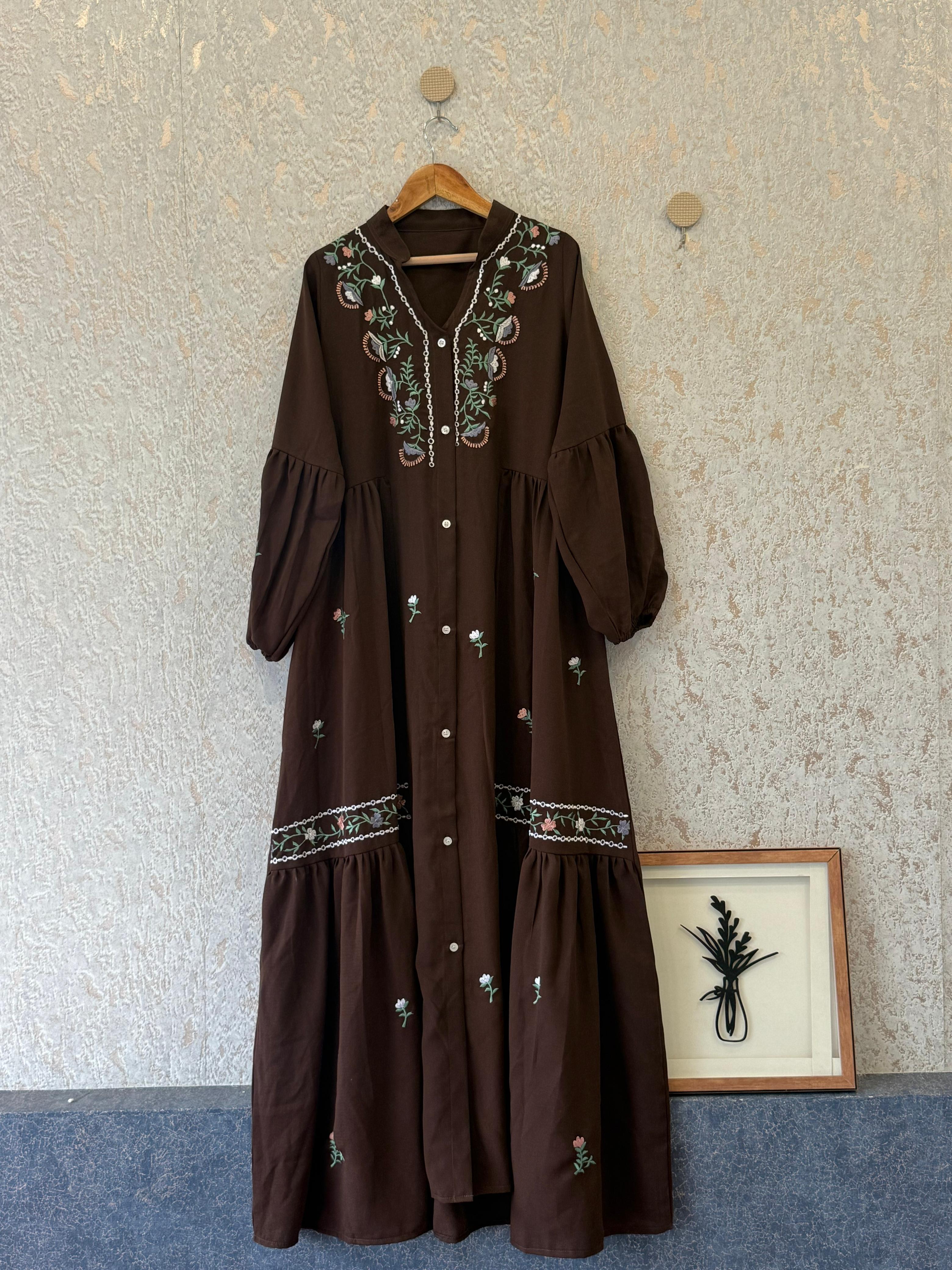 Mocha Blossom Gown