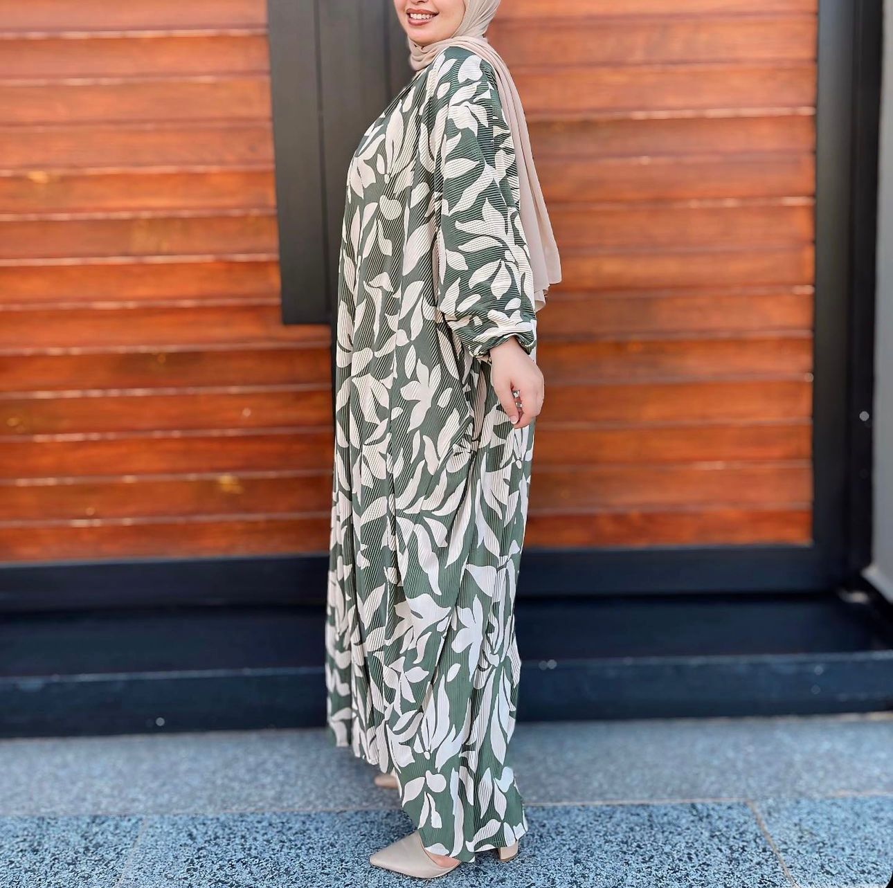 MINT LEAFY CARDIGAN SET