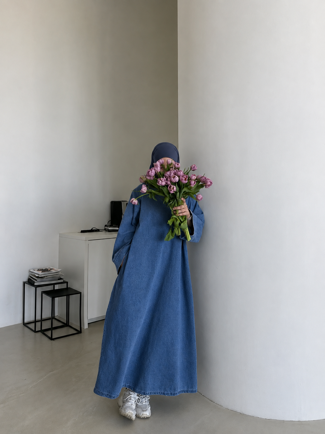 AMANI DENIM GOWN