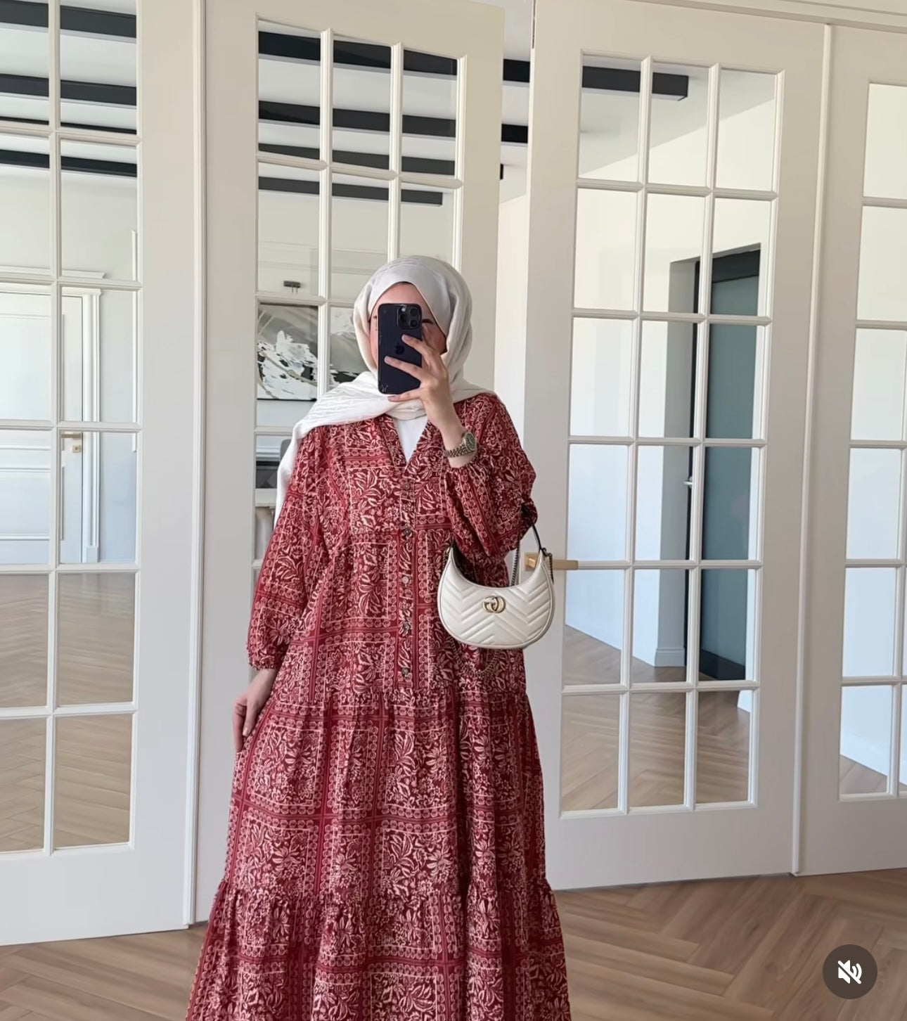 VINTAGE RUBY BLOCK DRESS