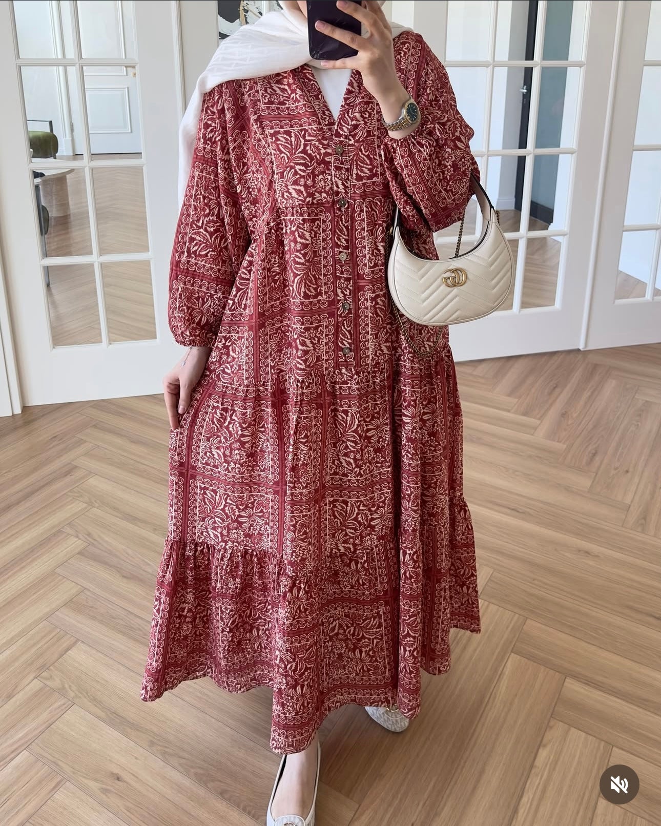 VINTAGE RUBY BLOCK DRESS