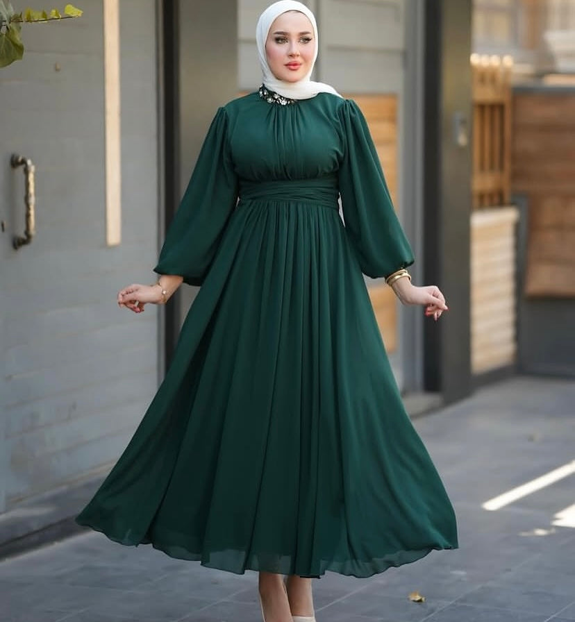 Georgette maxi dress