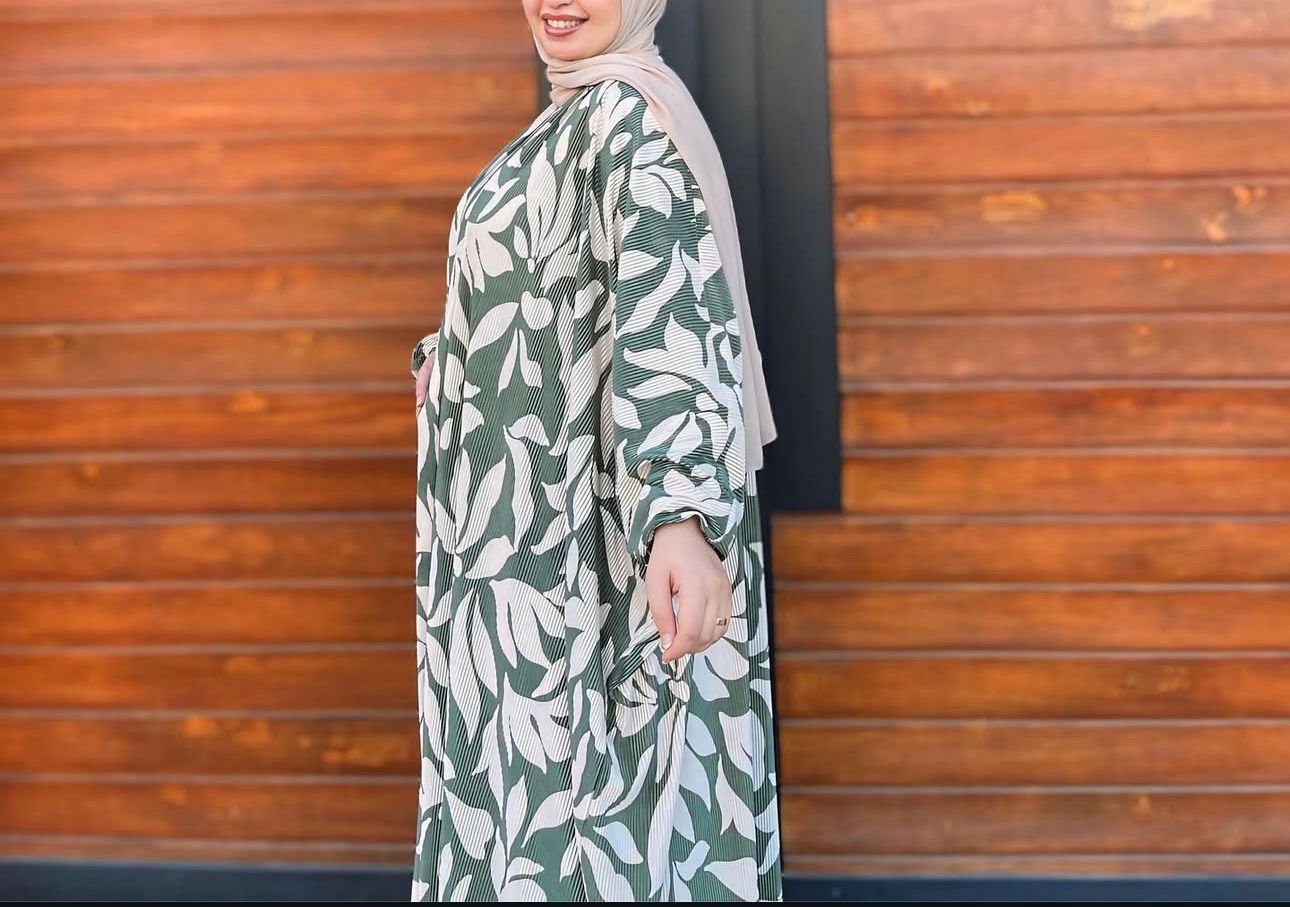 MINT LEAFY CARDIGAN SET