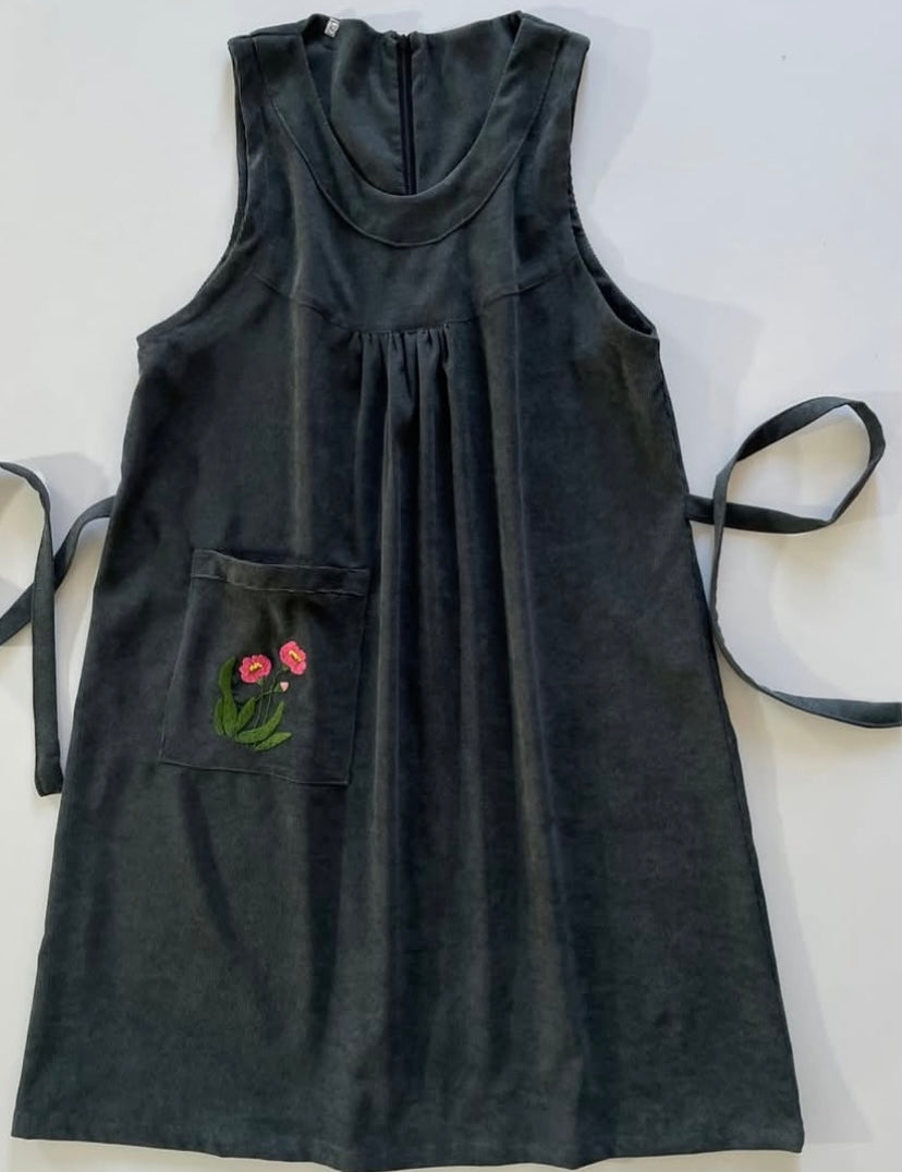 Automn meadow pinafore