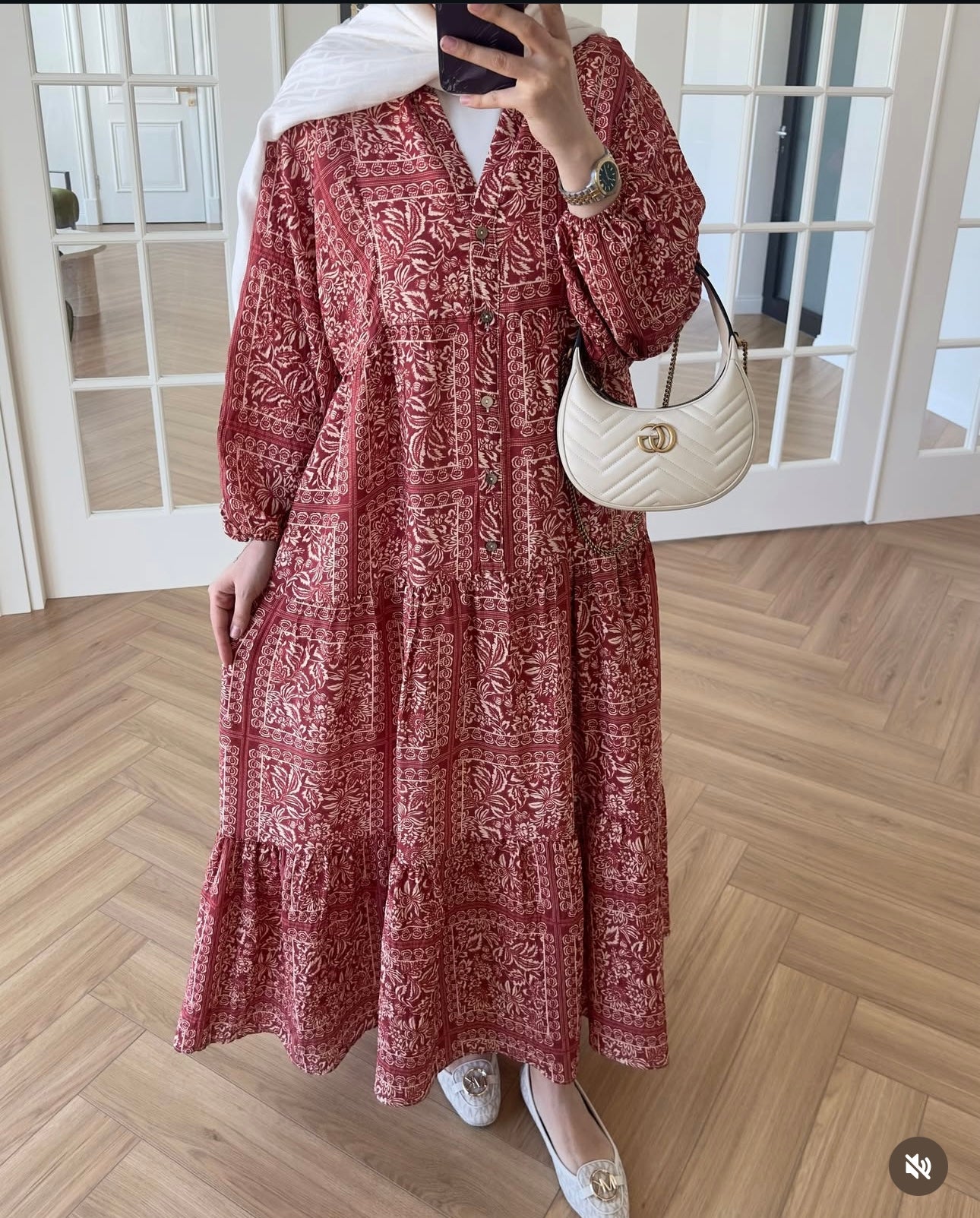 VINTAGE RUBY BLOCK DRESS