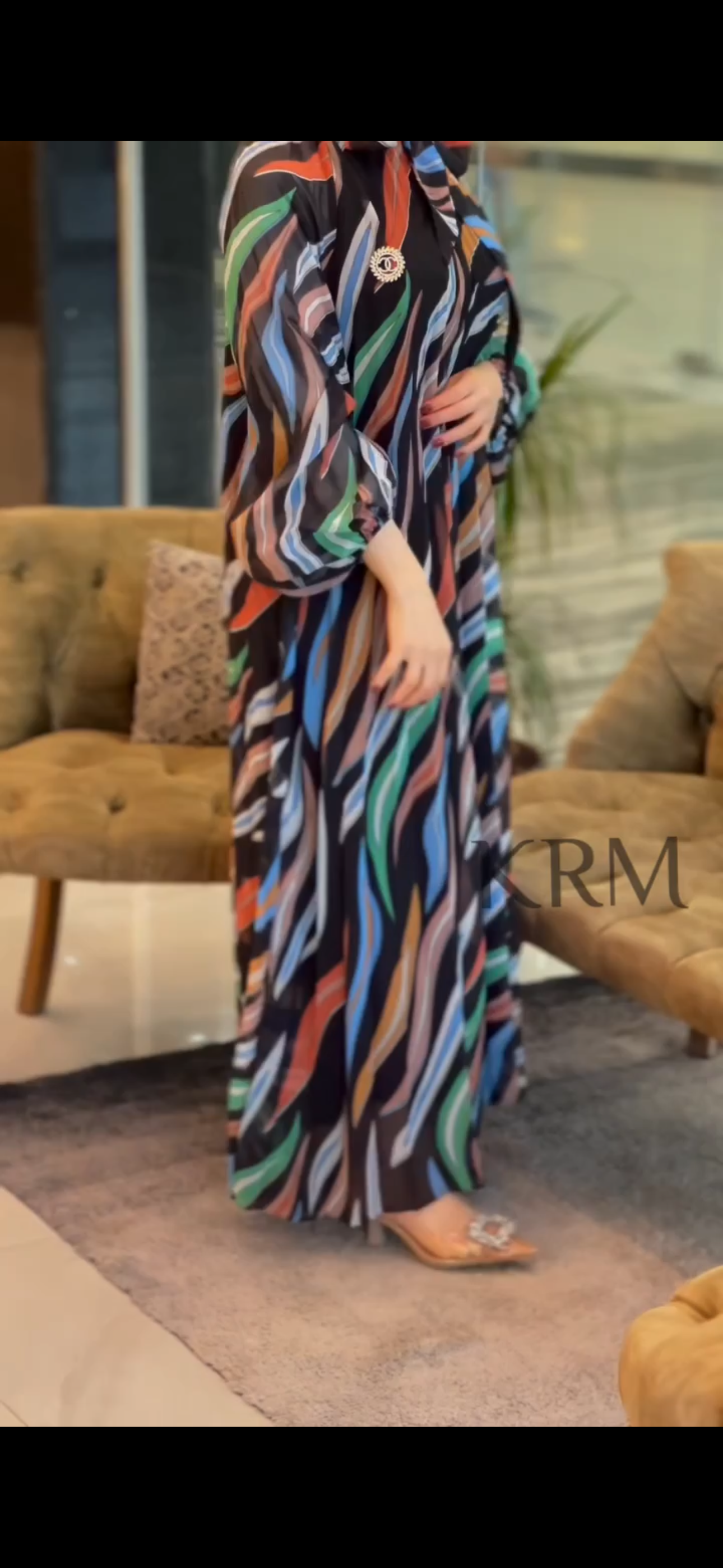 STRIPES MULTICOLOR GOWN