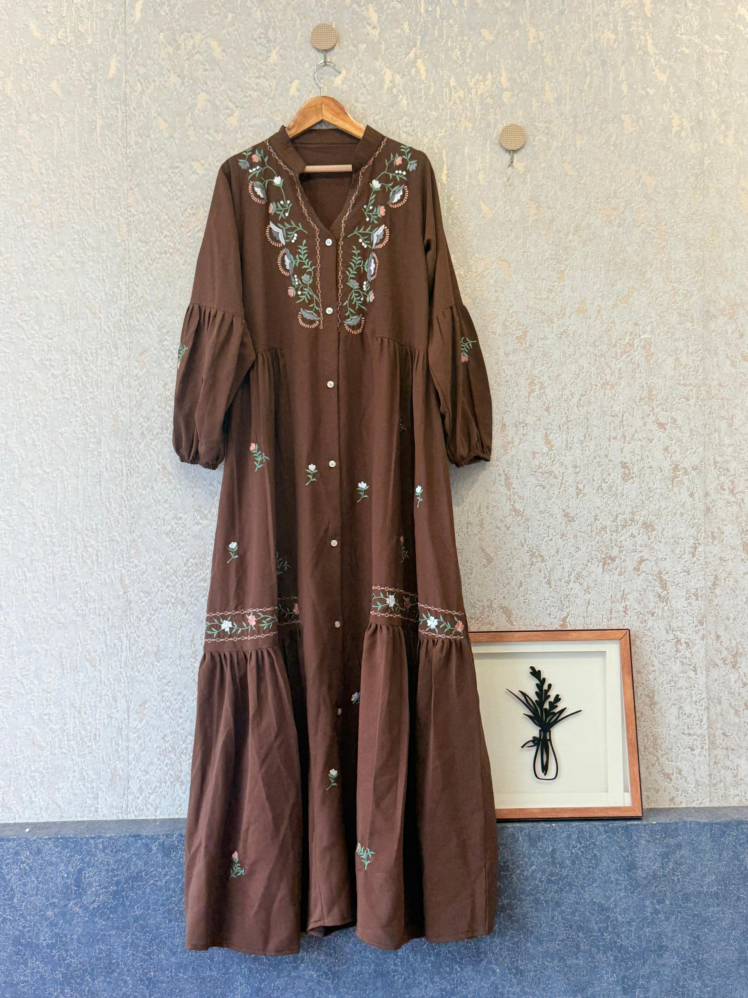 Mocha Blossom Gown