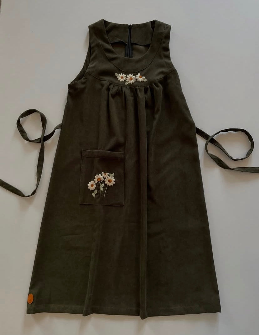Automn meadow pinafore