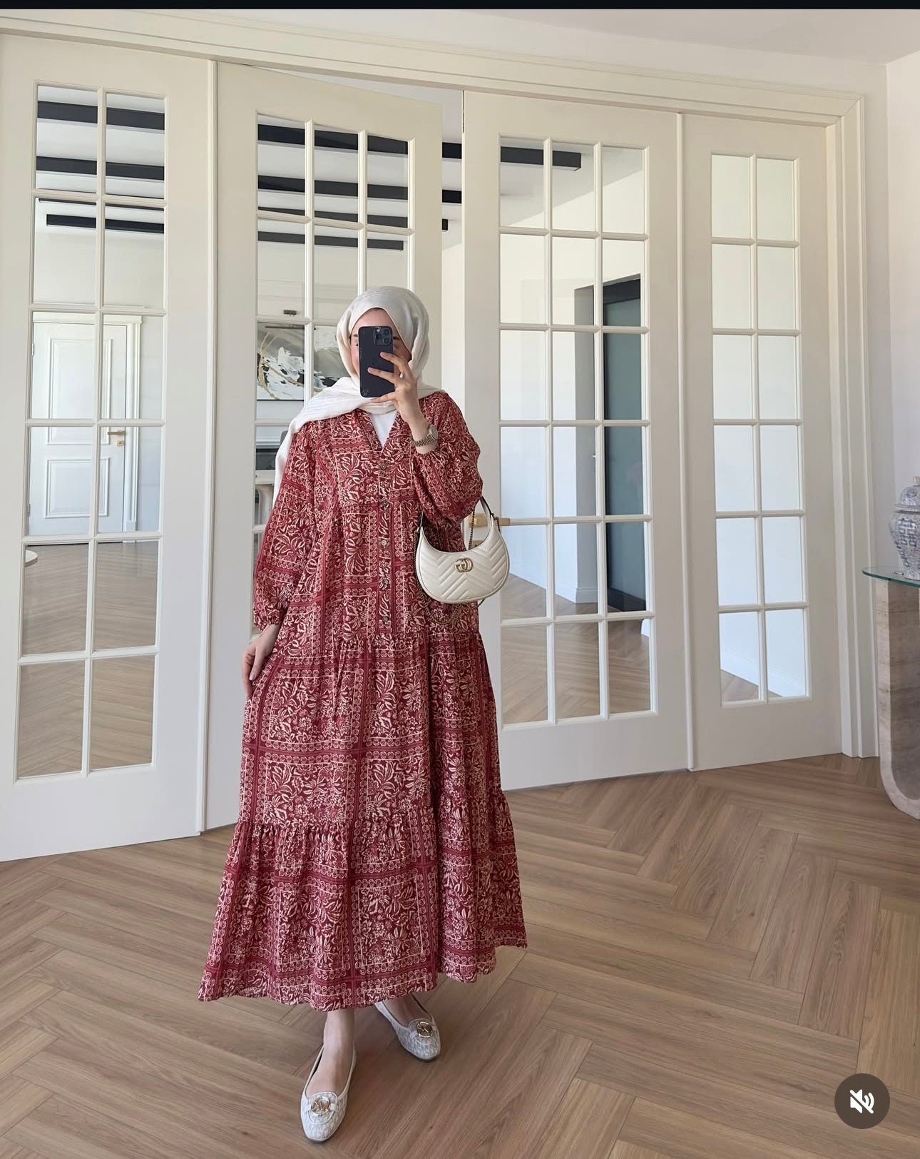 VINTAGE RUBY BLOCK DRESS