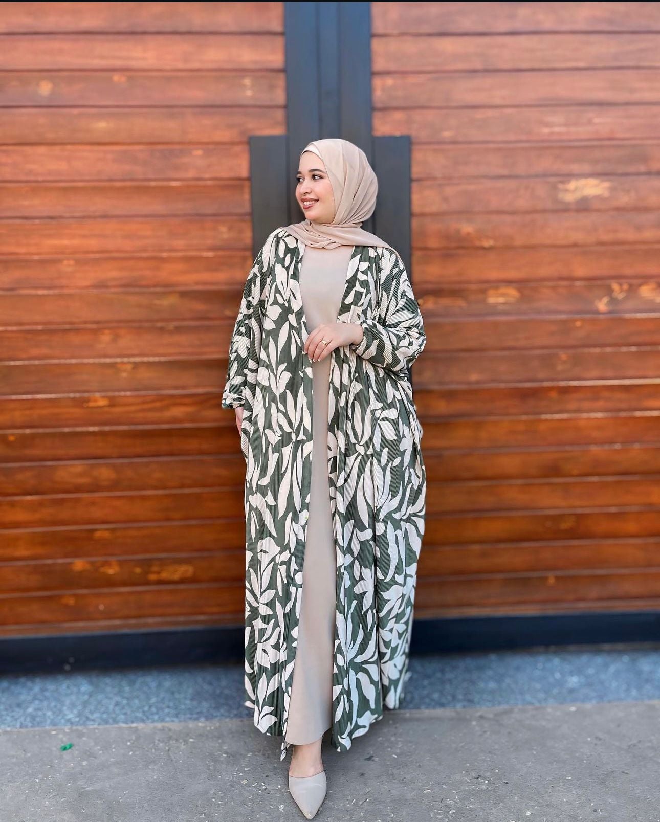 MINT LEAFY CARDIGAN SET
