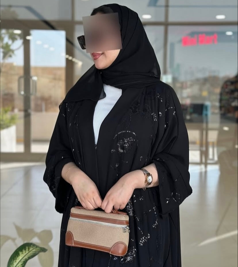 Handworked abaya
