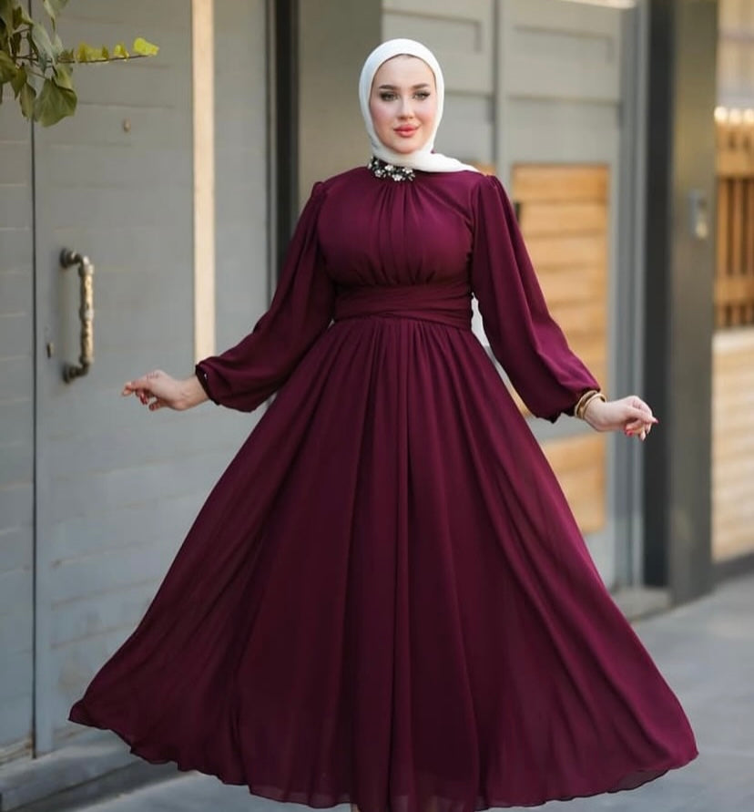 Georgette maxi dress