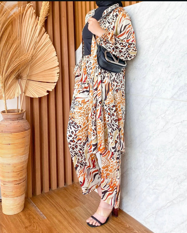 Model wearing a Rahath co-ord set