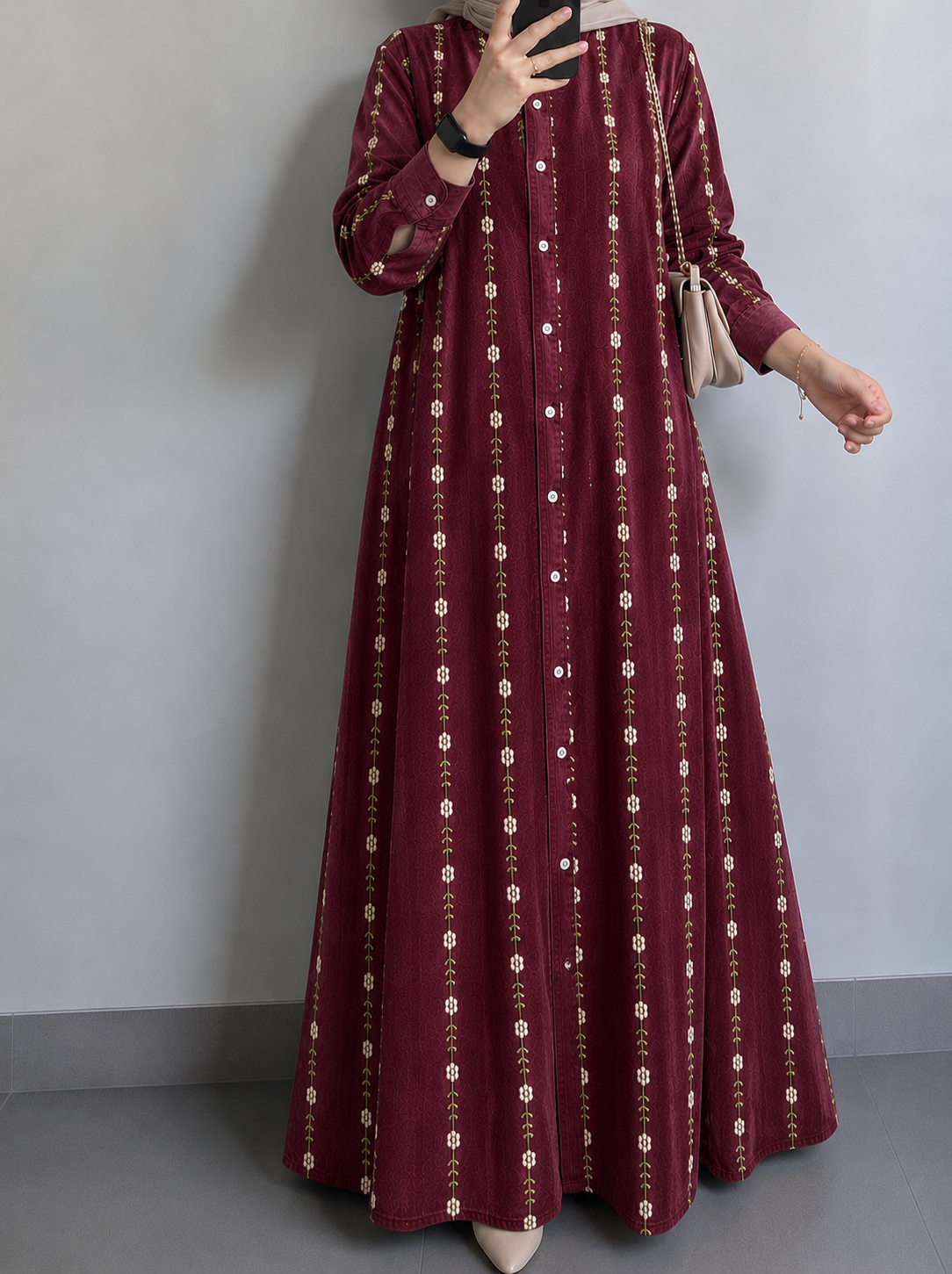 Blossom Trail Embroidered Gown