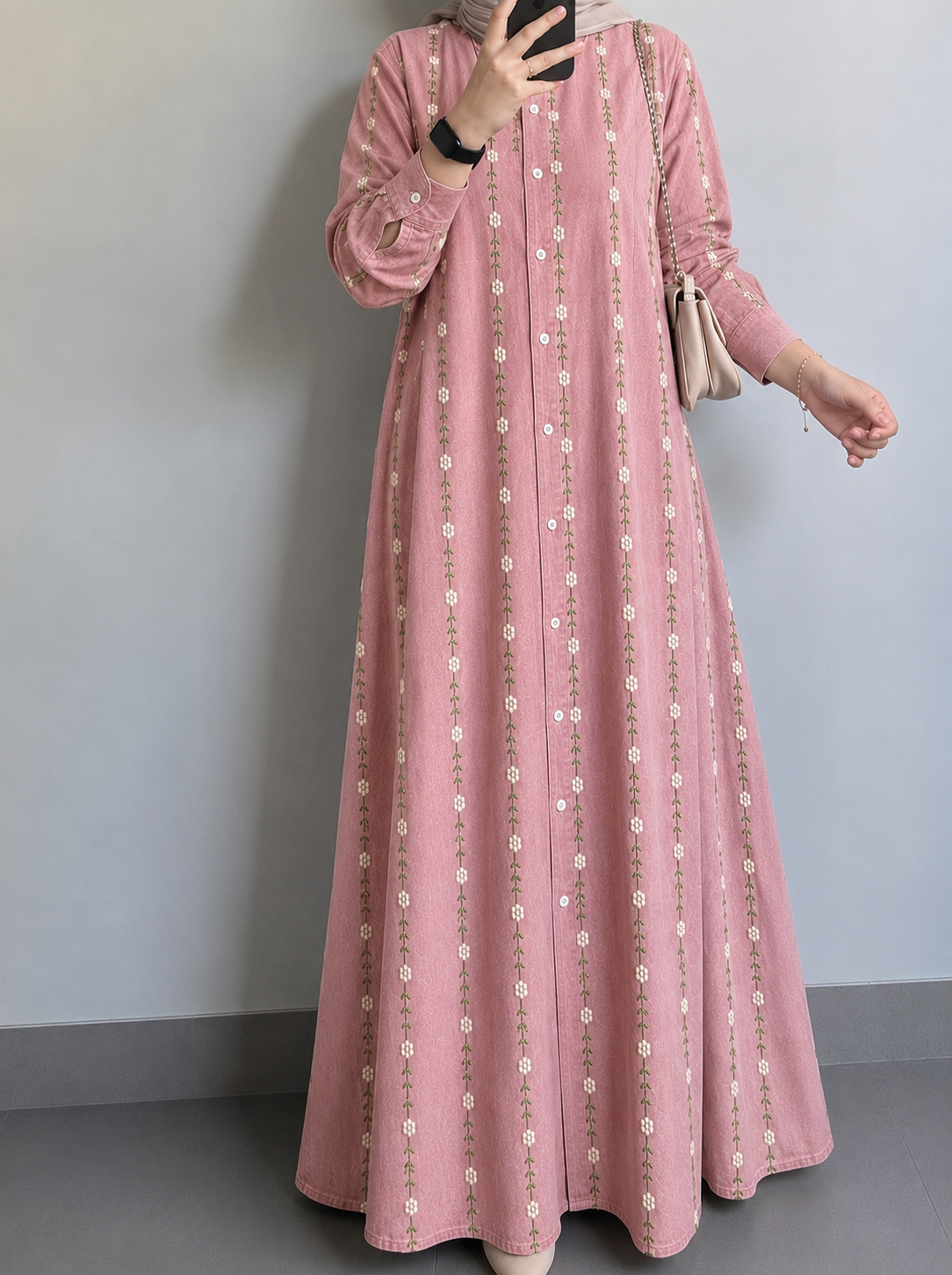 Blossom Trail Embroidered Gown
