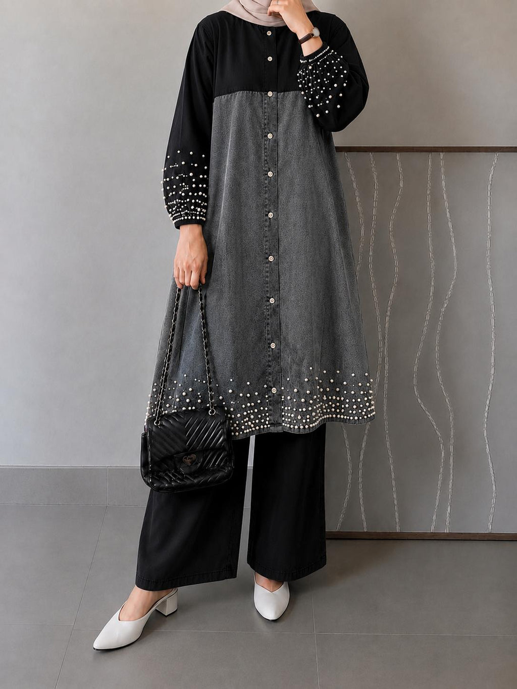PEARL DUSK – PREMIUM DENIM CO-ORD SET