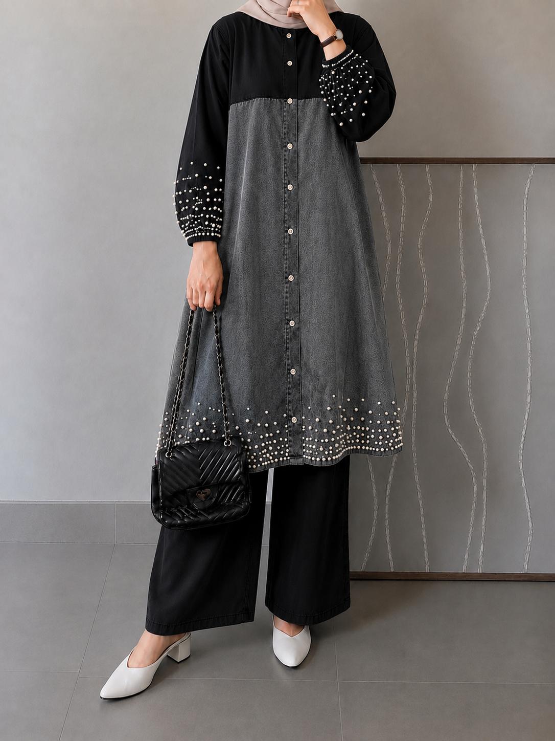 PEARL DUSK – PREMIUM DENIM CO-ORD SET