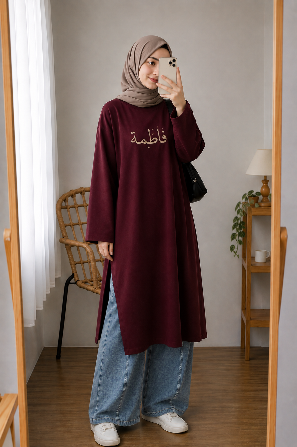 CUSTOM NAME EMBROIDERY TUNIC & PANTS SET