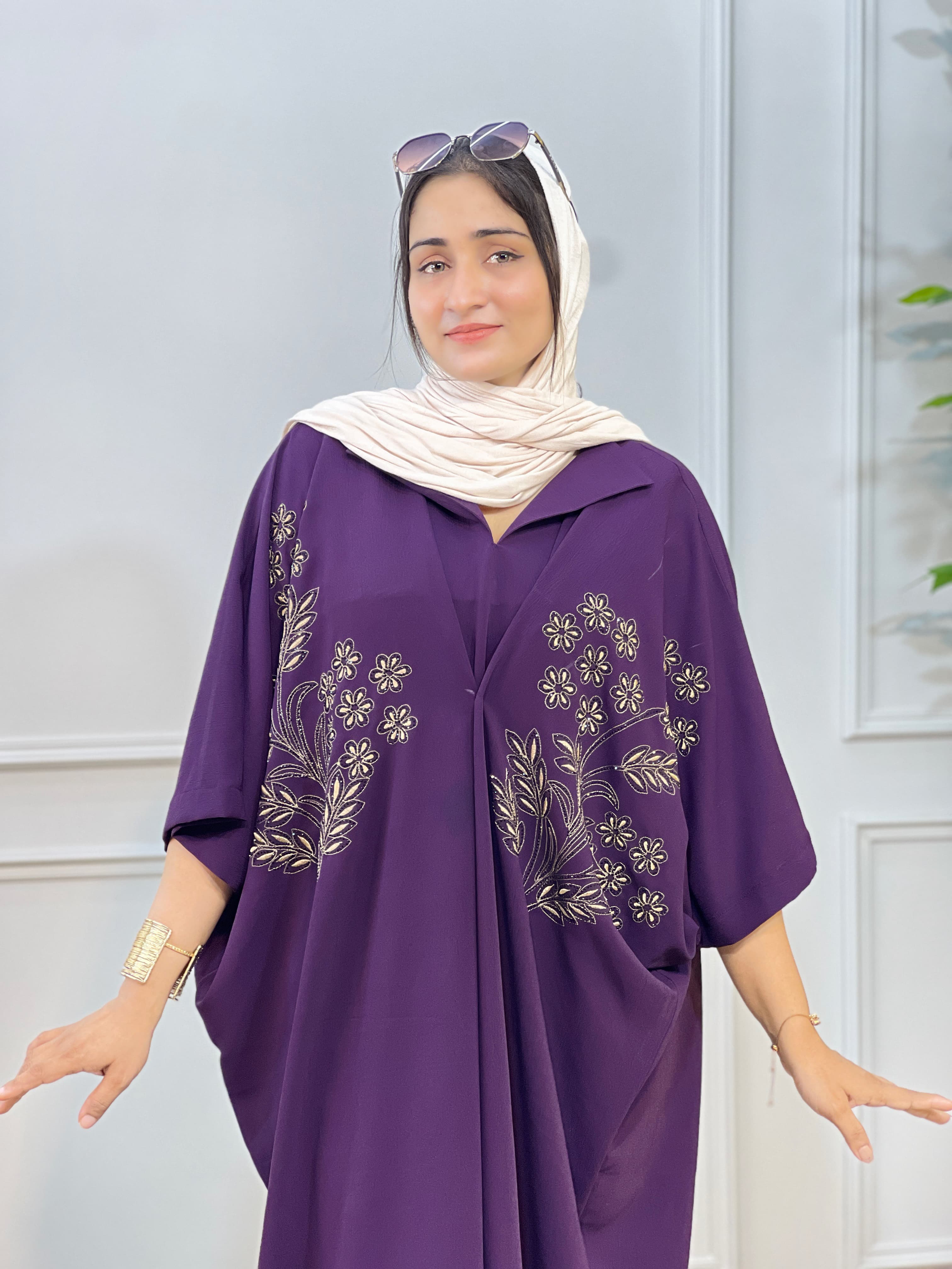 Embroidery lengthy kafthan