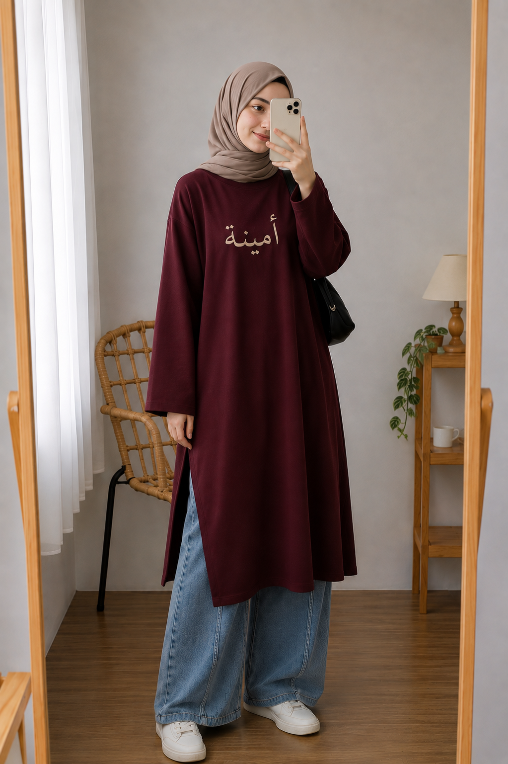 CUSTOM NAME EMBROIDERY TUNIC & PANTS SET